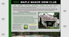 Desktop Screenshot of maplemanorswimclub.org
