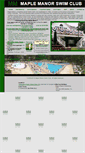 Mobile Screenshot of maplemanorswimclub.org